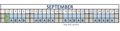 District School Academic Calendar for Adelaide School for September 2024