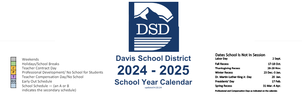 District School Academic Calendar for Stewart School