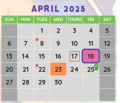 District School Academic Calendar for Phoenix Enrichment Center for April 2025