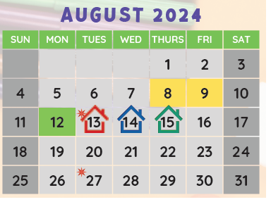 District School Academic Calendar for Phoenix Enrichment Center for August 2024