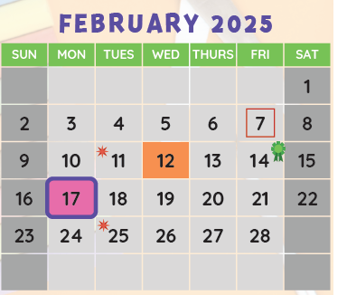 District School Academic Calendar for Phoenix Enrichment Center for February 2025
