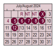 District School Academic Calendar for Deer Park High School for August 2024