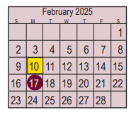 District School Academic Calendar for Jp Dabbs Elementary for February 2025