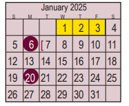 District School Academic Calendar for Fairmont Elementary for January 2025