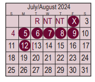 District School Academic Calendar for Deer Park Jr High for July 2024