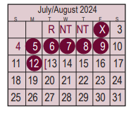 District School Academic Calendar for Fairmont Elementary for July 2024