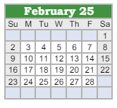 District School Academic Calendar for Northeast In Spec Ed Coop for February 2025
