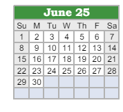 District School Academic Calendar for Northeast In Spec Ed Coop for June 2025