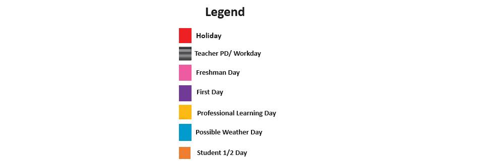 District School Academic Calendar Key for Rivera El
