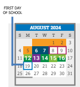 District School Academic Calendar for Challenges, Choices & Images Charter School for August 2024