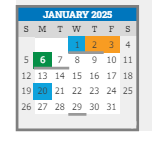 District School Academic Calendar for Challenges, Choices & Images Charter School for January 2025