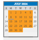 District School Academic Calendar for Lake Middle School for July 2024