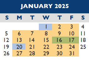 District School Academic Calendar for Windsor Elementary At Samuelson for January 2025