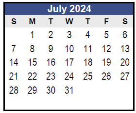 District School Academic Calendar for Windsor Elementary At Samuelson for July 2024