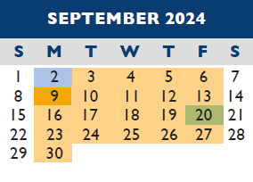 District School Academic Calendar for Windsor Elementary At Samuelson for September 2024