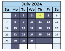 District School Academic Calendar for Sierra Crest Academy for July 2024