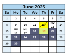 District School Academic Calendar for Sierra Crest Academy for June 2025