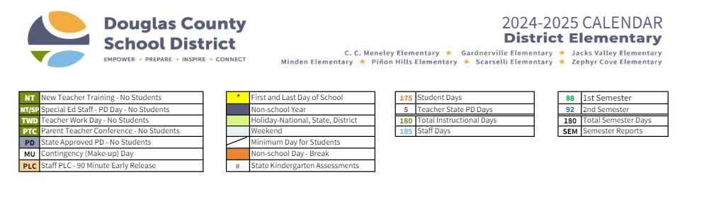 District School Academic Calendar Key for Sierra Crest Academy