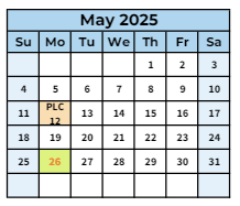 District School Academic Calendar for Sierra Crest Academy for May 2025