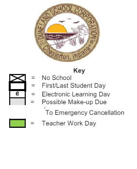 District School Academic Calendar Legend for Brummitt Elementary School