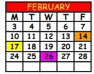 District School Academic Calendar for Duval County Superintendent's Office for February 2025