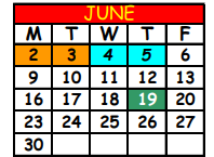 District School Academic Calendar for Andrew A. Robinson Elementary School for June 2025