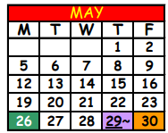 District School Academic Calendar for Joseph Stilwell Middle School for May 2025