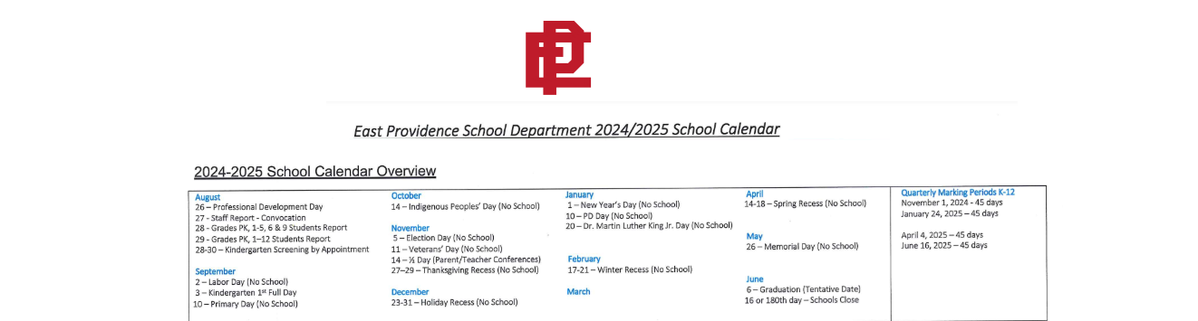 District School Academic Calendar Key for Agnes B. Hennessey School
