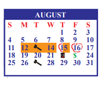 District School Academic Calendar for Hargill Elementary for August 2024