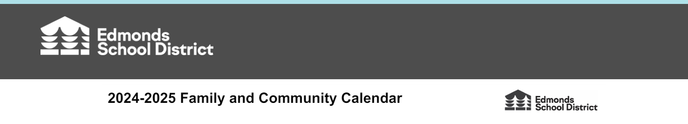 District School Academic Calendar for Cedar Way Elementary
