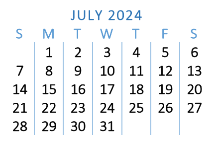 District School Academic Calendar for Osolo Elementary School for July 2024