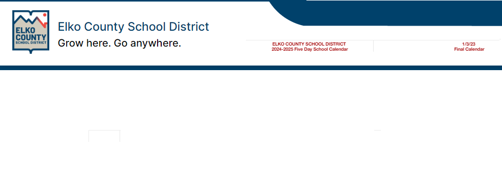 District School Academic Calendar Key for Ruby Valley Elementary School