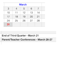 District School Academic Calendar for Ruby Valley Elementary School for March 2025