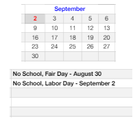 District School Academic Calendar for Ruby Valley Elementary School for September 2024