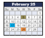 District School Academic Calendar for Elwood Community Middle Sch for February 2025