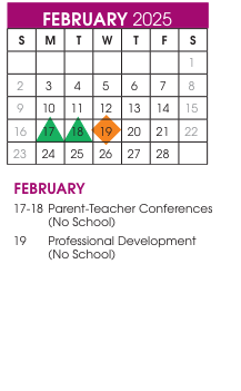 District School Academic Calendar for Denali Elementary for February 2025
