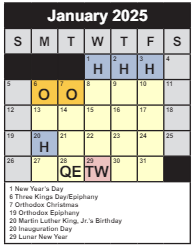 District School Academic Calendar for Daniels Run Elementary for January 2025