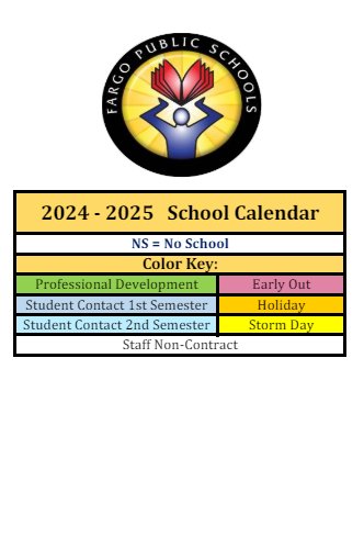 District School Academic Calendar Legend for Lewis And Clark Elementary School