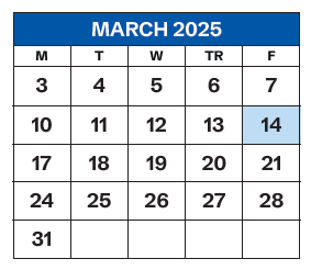 District School Academic Calendar for Paul Laurence Dunbar High School for March 2025
