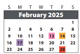 District School Academic Calendar for Brazos Bend Elementary School for February 2025