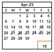 District School Academic Calendar for Maloney (tom) Elementary for April 2025
