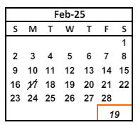 District School Academic Calendar for Chadbourne (joshua) Elementary for February 2025