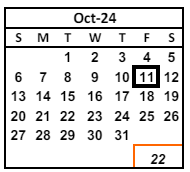 District School Academic Calendar for Parkmont Elementary for October 2024