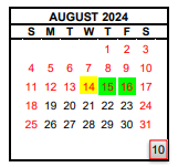 District School Academic Calendar for Duncan Polytechnical High for August 2024