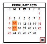 District School Academic Calendar for Duncan Polytechnical High for February 2025