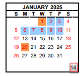 District School Academic Calendar for Duncan Polytechnical High for January 2025