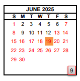 District School Academic Calendar for Duncan Polytechnical High for June 2025