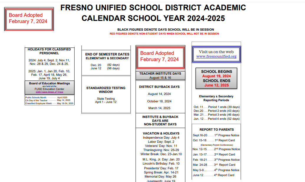 District School Academic Calendar Key for Duncan Polytechnical High