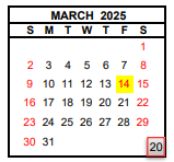 District School Academic Calendar for Duncan Polytechnical High for March 2025