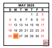 District School Academic Calendar for Duncan Polytechnical High for May 2025